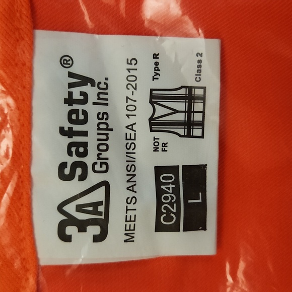 3A Safety Group Inc Safety Vest Florescent NWOT - Picture 5 of 5